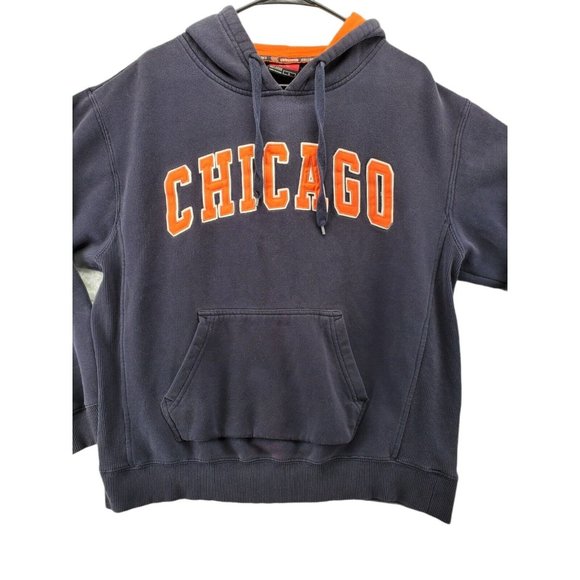 CHICAGO BEARS Sweatshirt Women's Navy COLOSSEUM AUTHENTIC Size Large - Picture 1 of 7